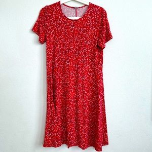 OLD NAVY floral t-shirt dress